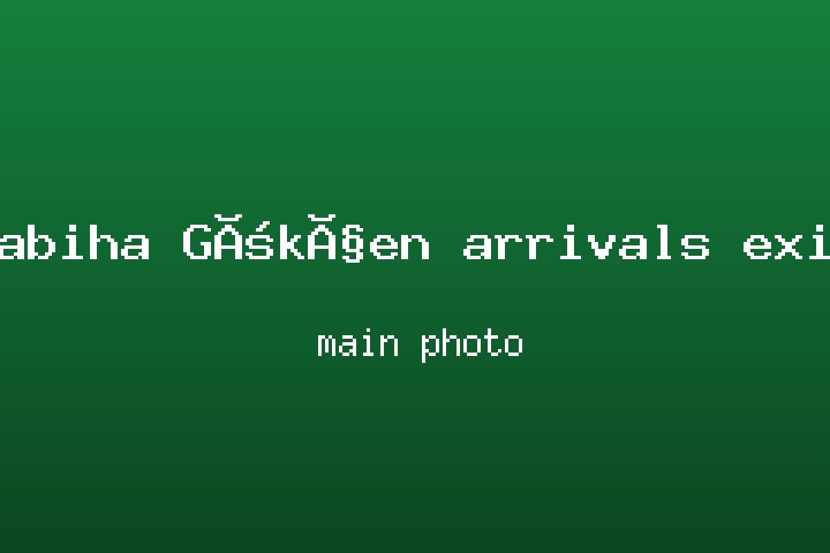 Sabiha Gökçen geliş çıkışı